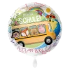 Schulbus Folienballon mit Tieren