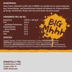 Sizzle-Brothers Big Mhhh Burger & Sandwichsauce  500 ml