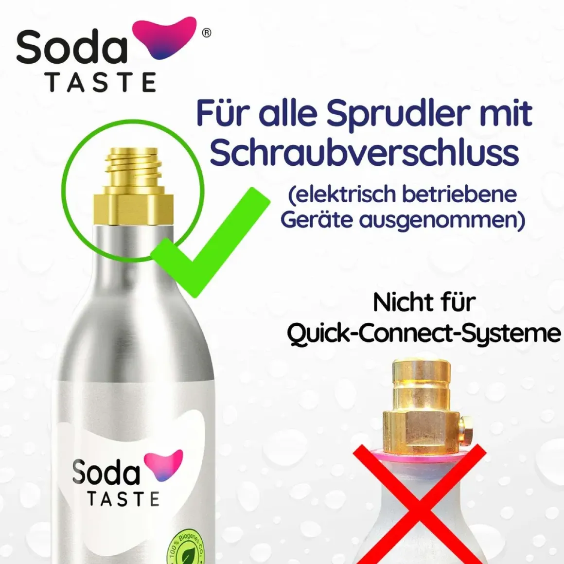 SodaTaste Co2 Aromazylinder Limette 425g
