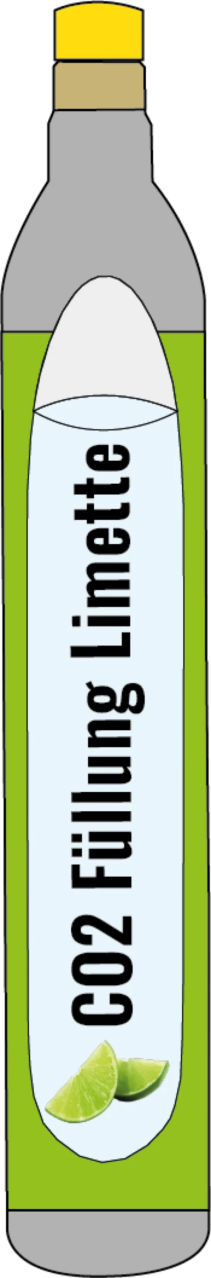 SodaTaste CO2 Aromazylinder Limette Füllung 425g