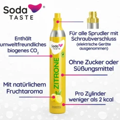 SodaTaste Co2 Aromazylinder Zitrone 425g