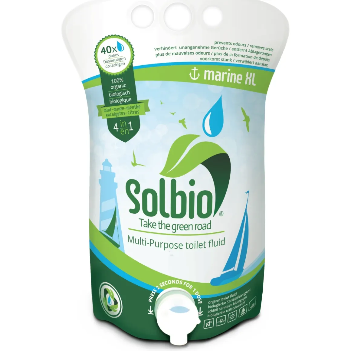 Solbio Sanitärflüssigkeit Marine 1,6 L – biologisch & umweltfreundlich