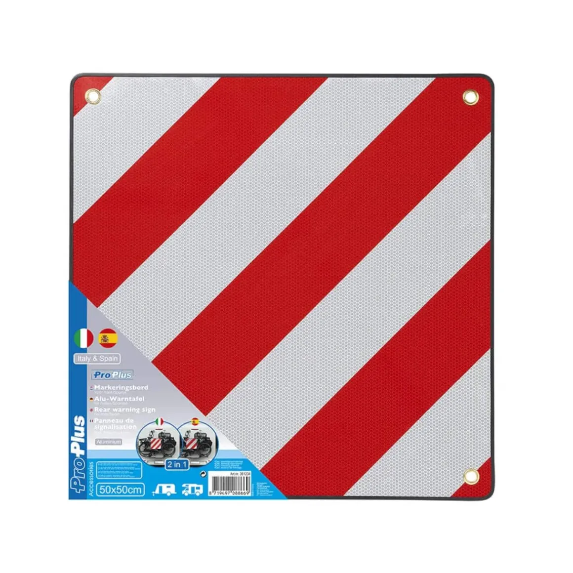 Sonderlasten-Warntafel für Italien/Spanien 2 in 1