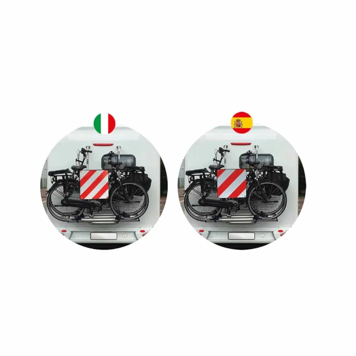 Sonderlasten-Warntafel für Italien/Spanien 2 in 1