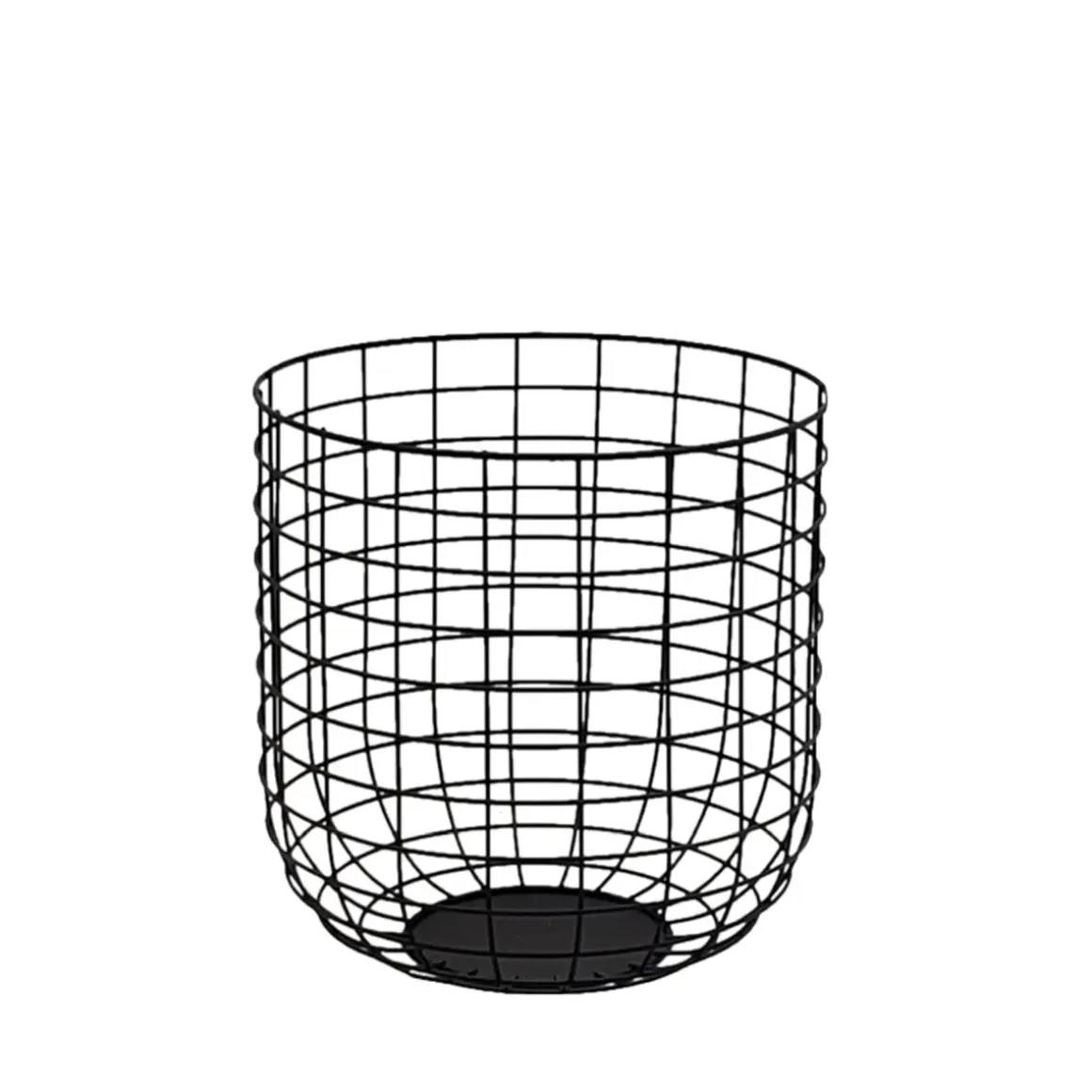Talsi Metallbox schwarz Ø20 cm - Aufbewahrungskorb