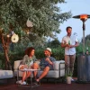 Terrassenstrahler Fancy, 8 kW  Heizpilz mit versenkbarem Mast