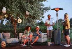 Terrassenstrahler Fancy, 8 kW  Heizpilz mit versenkbarem Mast