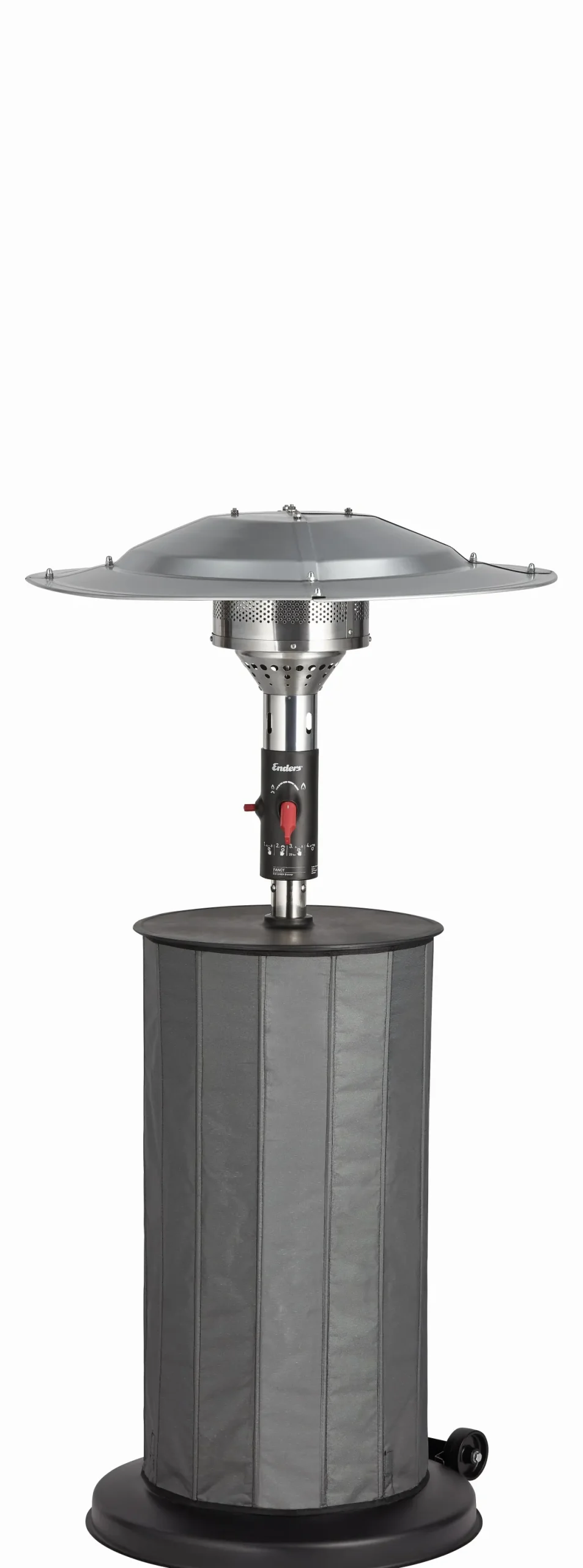 Terrassenstrahler Fancy, 8 kW Heizpilz mit versenkbarem Mast