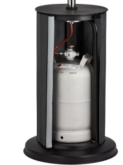 Terrassenstrahler Fancy, 8 kW Heizpilz mit versenkbarem Mast