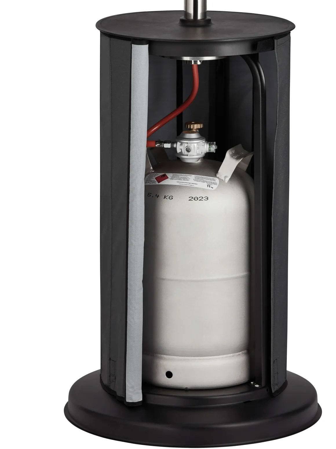 Terrassenstrahler Fancy, 8 kW Heizpilz mit versenkbarem Mast