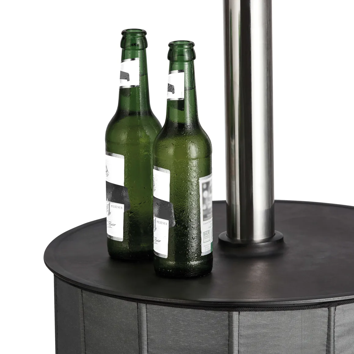 Terrassenstrahler Fancy, 8 kW Heizpilz mit versenkbarem Mast