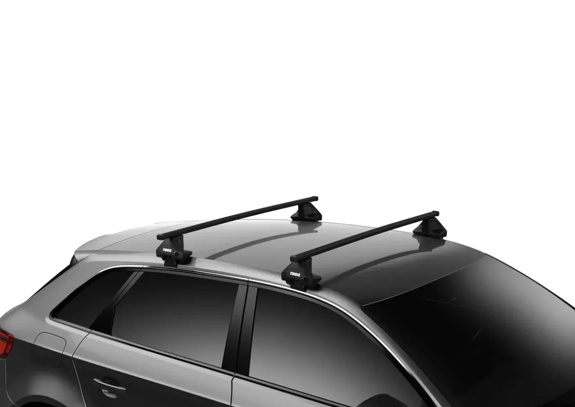 Thule 4-Kantrohr 127 cm, 1 Paar SquareBar 7123 mit Endkappen