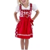 Tracht Kinder-Dirndl, rot/weiß kariert  Größe: 116