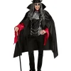 Vampir (Hemd mit Weste,   Jabot mit Medaille, Umhang) Größe:X XL
