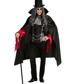 Vampir (Hemd mit Weste,   Jabot mit Medaille, Umhang) Größe:X XL