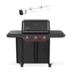 Weber Genesis E-330 WR Stealth Edition inklusive Drehspieß