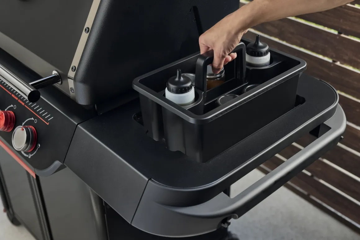 Weber Genesis E-330 WR Stealth Edition inklusive Drehspieß