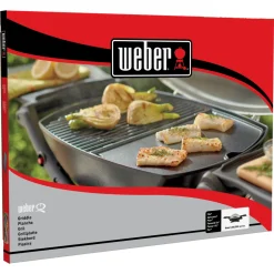 Weber Grillplatte für Q2000, 2200 (rechts) & Q2400 (links)