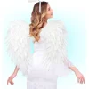 Weiße Federflügel – 80 x 60 cm für Engel- und  Fantasy-Kostüme
