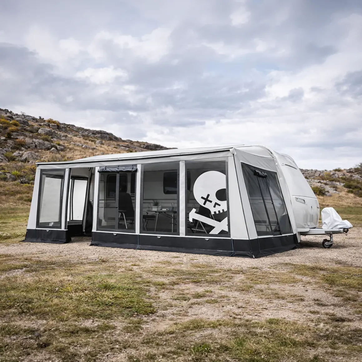 WIGO Vorzelt Rolli Plus Stone für Weinsberg CaraOne 390