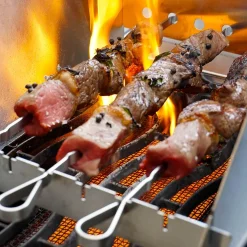 Windschutz für Napoleon und Broil King 800 Grad  Seitenkocher | Sizzle Zone (groß) mit Spießauflage