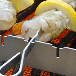 Windschutz für Napoleon und Broil King 800 Grad  Seitenkocher | Sizzle Zone (groß) mit Spießauflage
