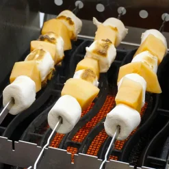 Windschutz für Napoleon und Broil King 800 Grad  Seitenkocher | Sizzle Zone (groß) mit Spießauflage