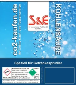 8 x CO2 Zylinder Kohlensäure 425 g Flasche mit Füllung bis zu je 60 L f. Soda-Stream Wasser-M