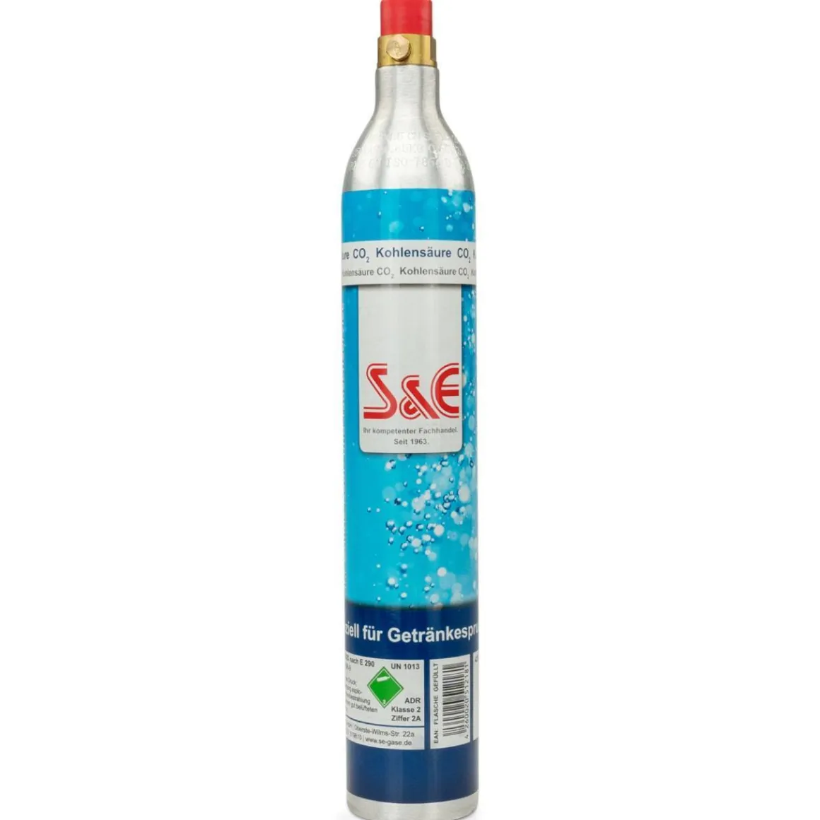 7 x CO2 Zylinder Kohlensäure 425 g Flasche mit Füllung bis zu je 60 L f. Soda-Stream Wasser-M