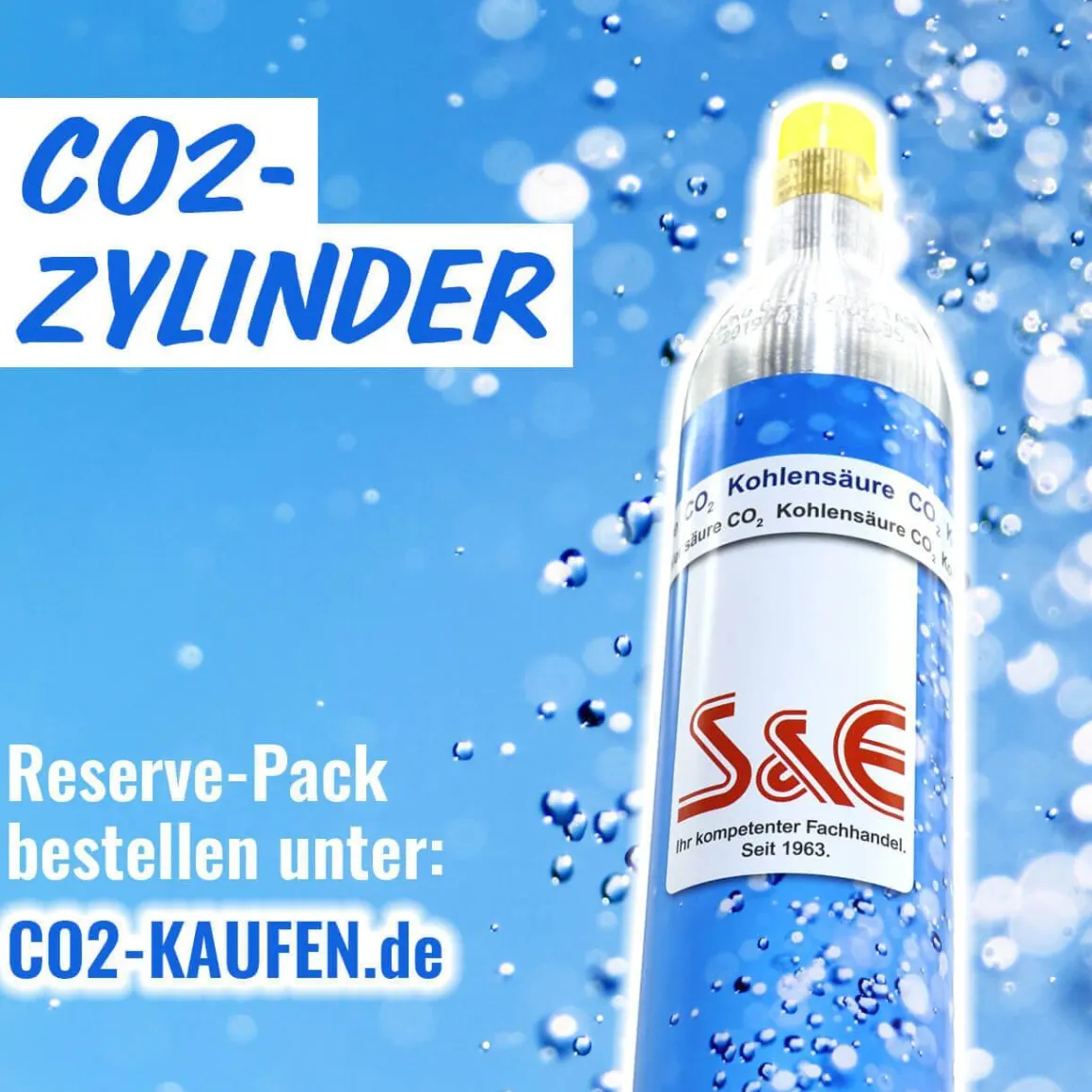 6 x CO2 Zylinder Kohlensäure 425 g Flasche mit Füllung bis zu je 60 L f. Soda-Stream Wasser-Maxx