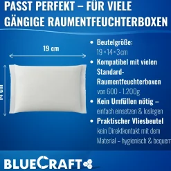 10x 600g Raum Luftentfeuchter Prills  im Vliesbeutel Nachfüllpackung