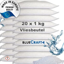 20x 1 kg Luftentfeuchter Granulat Nachfüllpack im Vliesbeutel für Raumentfeuchter
