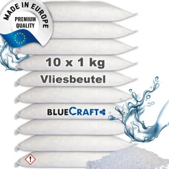 10x 1 kg Luftentfeuchter Granulat Nachfüllpack  im Vliesbeutel für Raumentfeuchter