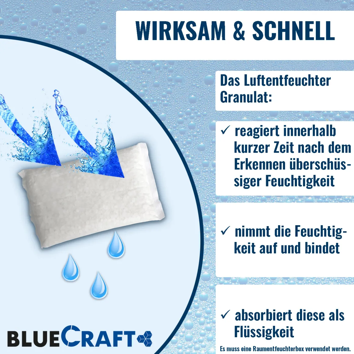 12x 1 kg Raum Luftentfeuchter Granulat im Vliesbeutel