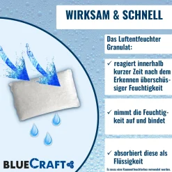 10x 1 kg Raum Luftentfeuchter Granulat im Vliesbeutel +1x Luftentfeuchter Aufhänger für Schränke mit 450g Granulat im Vliesbeutel