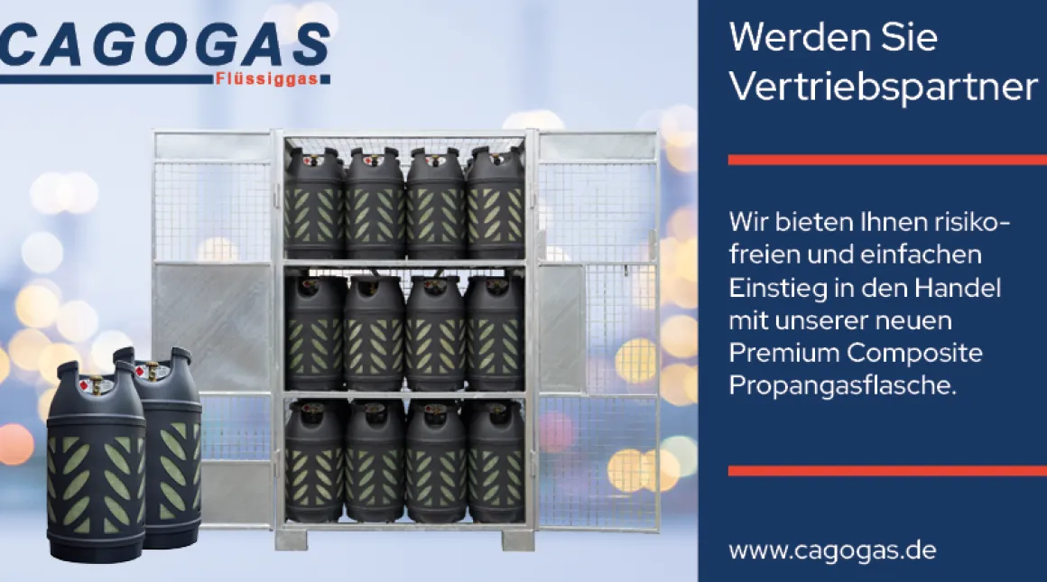 3x Premium Composite Eigentums Propan-Gasflasche 10 kg (leer)