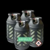 4x Premium 10 kg Composite Eigentum  Propangasflasche gefüllt