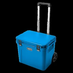 Yeti Kühlbox Roadie 60 auf Rädern   hellblau