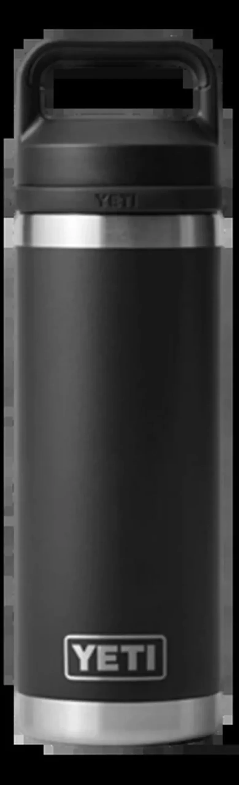 YETI Rambler Edelstahl-Trinkflasche 532 ml scwarz