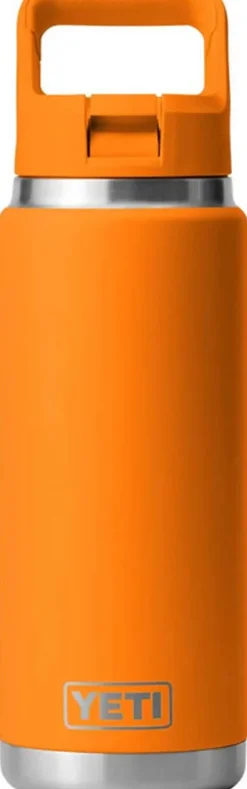 Yeti Rambler Straw Bottle  orange 26 Oz