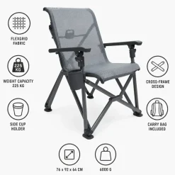 Yeti Trailhead Camping-Stuhl Charcoal max:225kg 6 kg