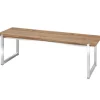 Zebra Bank Quadux  Edelstahl recyceltes Teak