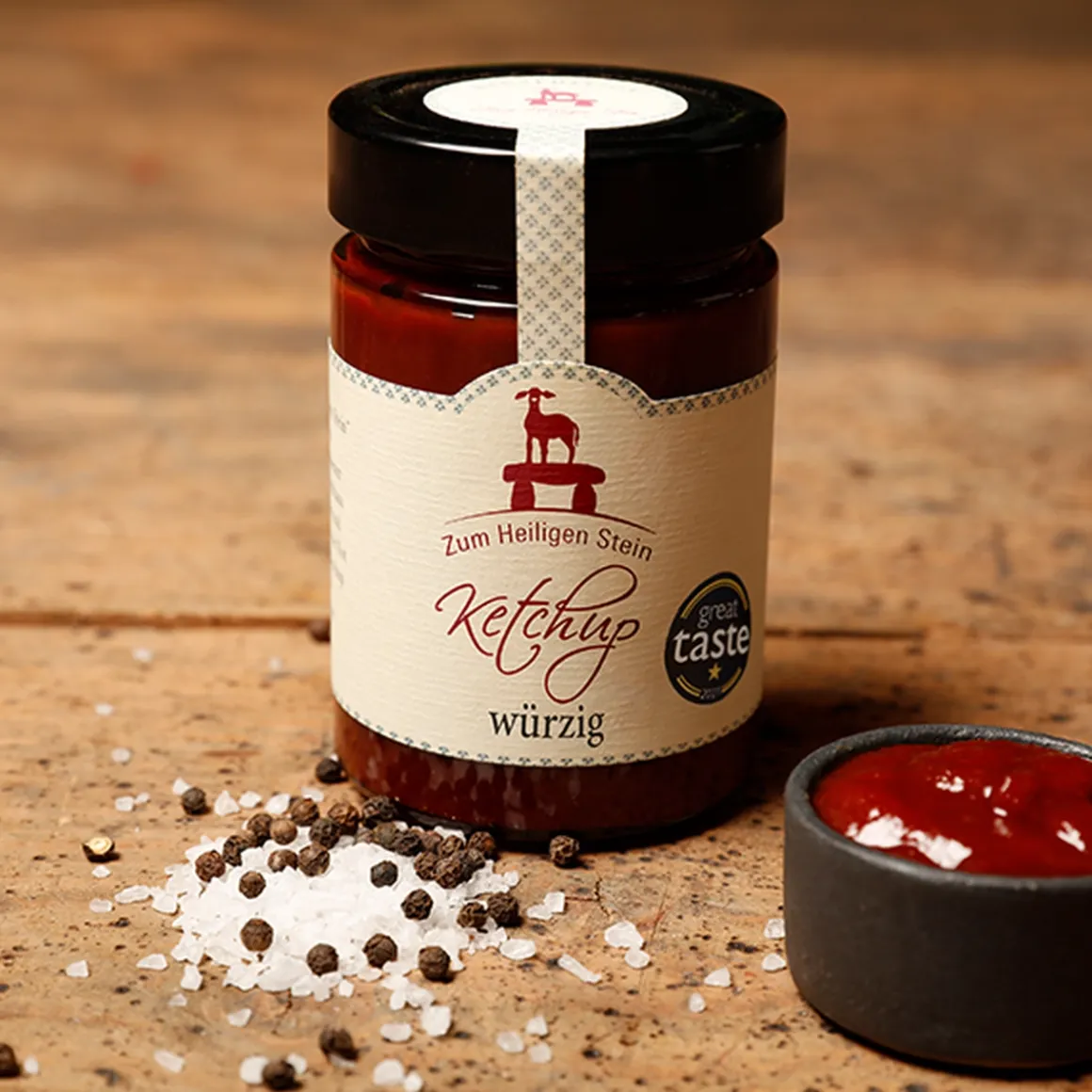 Zum Heiligen Stein Ketchup würzig 400g vegan