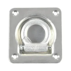Zurrmulde mit Ring und Feder klappbar