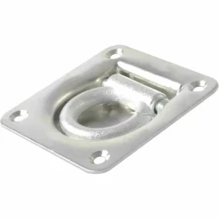 Zurrmulde mit Ring und Feder klappbar